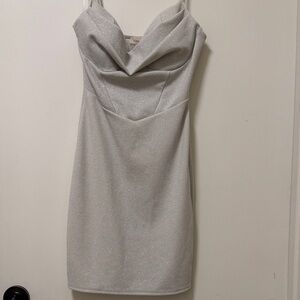 Chic Silver Mini Dress